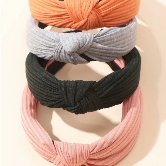 🆕 Ribbed Cross Knot Headband (1) - Picture 1 of 4